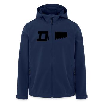 Säge - Recycelte Männer Softshell-Jacke von Stanley/Stella - Navy - Vorne - AI Model Male 185 light (185cm)