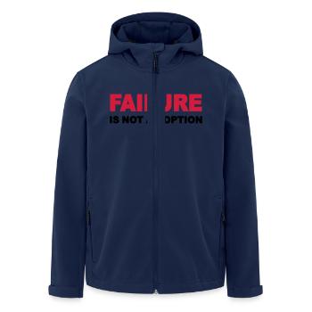 Failure is not an option - Recycelte Männer Softshell-Jacke von Stanley/Stella - Navy - Vorne - AI Model Male 185 light (185cm)