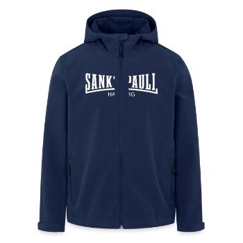 sankt pauli hamburg - Recycelte Männer Softshell-Jacke von Stanley/Stella - Navy - Vorne - AI Model Male 185 light (185cm)