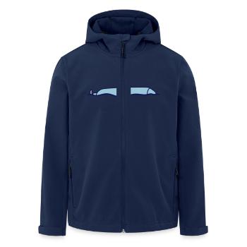 Surfaced Submarine Water Surface Dive - Men’s Recycled Softshell Jacket by Stanley/Stella - navy - Front - AI Model Male 185 light (185cm)