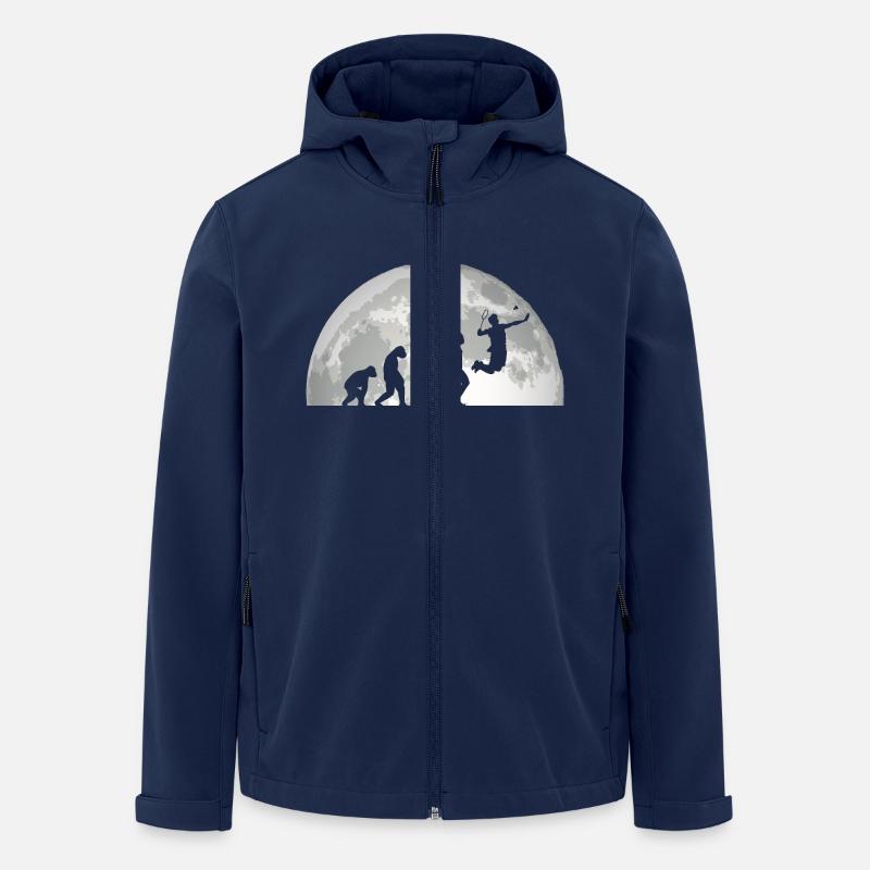 Federball Evolution Badminton - Recycelte Männer Softshell-Jacke von Stanley/Stella - Navy