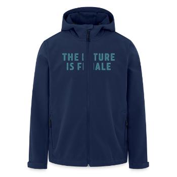Féminisme Dicton Cadeau Vintage Émancipation - Veste softshell homme en polyester recyclé Stanley/Stella - marine - Devant - AI Model Male 185 light (185cm)