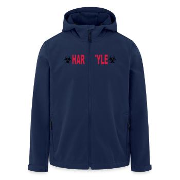 Hardstyle - Recycelte Männer Softshell-Jacke von Stanley/Stella - Navy - Vorne - AI Model Male 185 light (185cm)