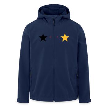 Stars in Germany colors - Men’s Recycled Softshell Jacket by Stanley/Stella - navy - Front - AI Model Male 185 light (185cm)