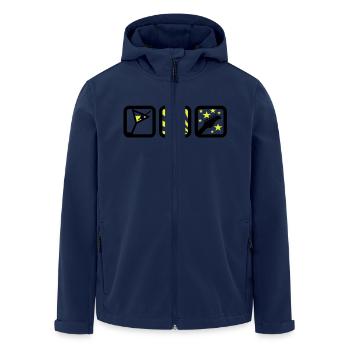 party girl (2c) - Recycelte Männer Softshell-Jacke von Stanley/Stella - Navy - Vorne - AI Model Male 185 light (185cm)
