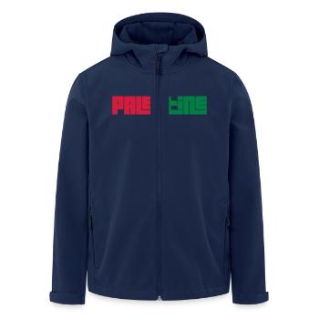Palestine - Veste softshell homme en polyester recyclé Stanley/Stella - marine - Devant - AI Model Male 185 light (185cm)