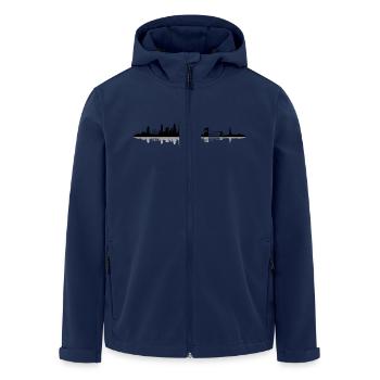 Skyline - New York City - Recycelte Männer Softshell-Jacke von Stanley/Stella - Navy - Vorne - AI Model Male 185 light (185cm)