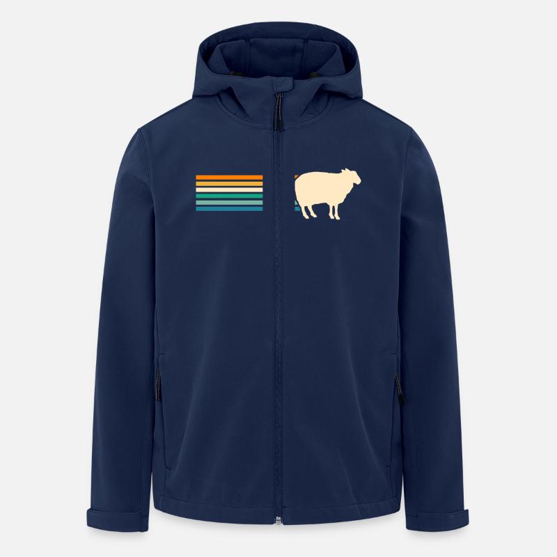 Shepherd Sheep - Men’s Recycled Softshell Jacket by Stanley/Stella - navy