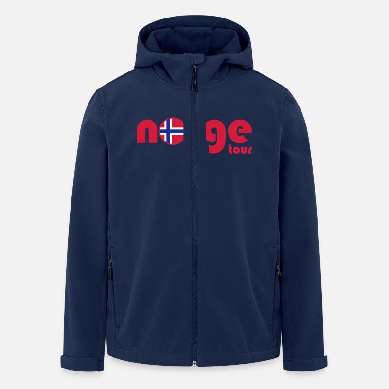 Norwegen Tour Norge - Recycelte Männer Softshell-Jacke von Stanley/Stella - Navy