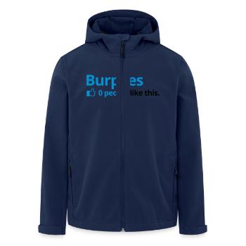 Burpees - 0 People like - Recycelte Männer Softshell-Jacke von Stanley/Stella - Navy - Vorne - AI Model Male 185 light (185cm)