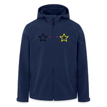 Football star Germany - Men’s Recycled Softshell Jacket by Stanley/Stella - navy - Front - AI Model Male 185 light (185cm)