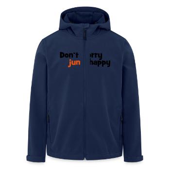 jump - Men’s Recycled Softshell Jacket by Stanley/Stella - navy - Front - AI Model Male 185 light (185cm)