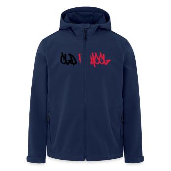 Old School ! - Men’s Recycled Softshell Jacket by Stanley/Stella - navy - Front - AI Model Male 185 light (185cm)