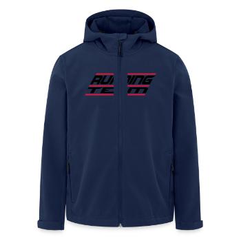 Cool Running Team Logo - Men’s Recycled Softshell Jacket by Stanley/Stella - navy - Front - AI Model Male 185 light (185cm)