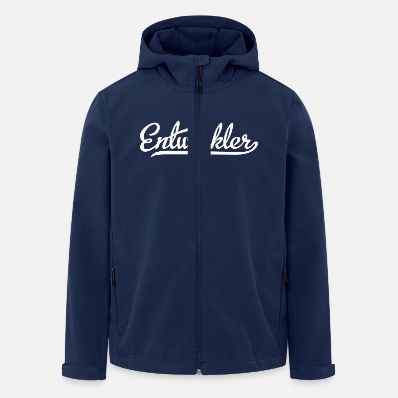 Entwickler - Recycelte Männer Softshell-Jacke von Stanley/Stella - Navy