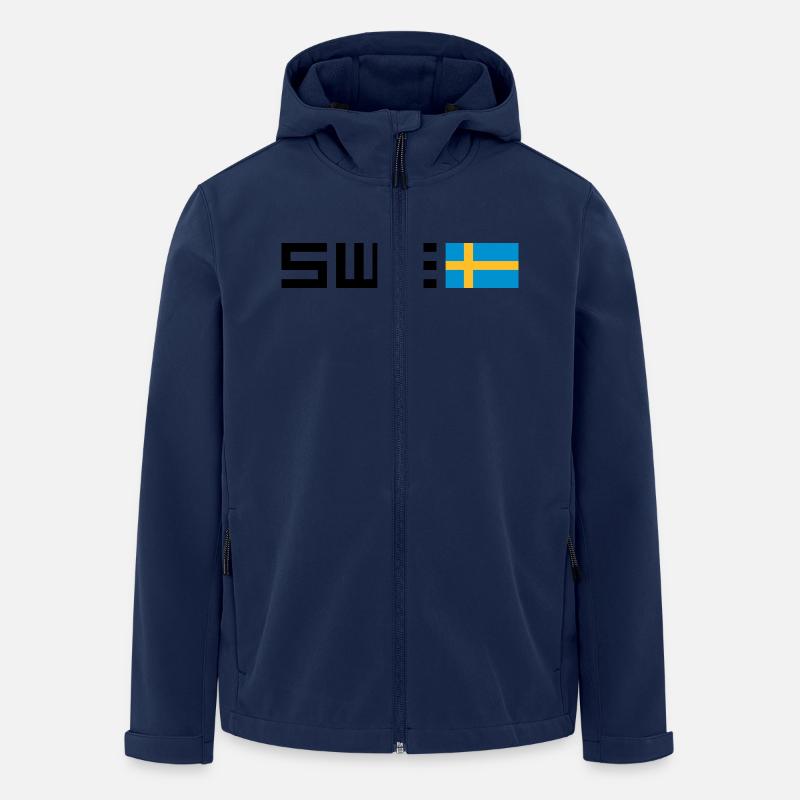 Suède - Veste softshell homme en polyester recyclé Stanley/Stella - marine