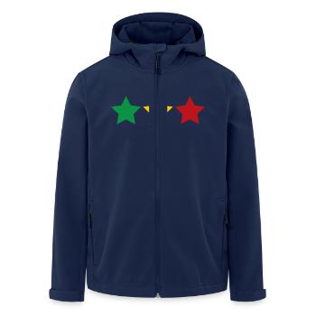 Benin - Veste softshell homme en polyester recyclé Stanley/Stella - marine - Devant - AI Model Male 185 light (185cm)