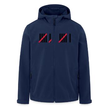 16 . Geburtstag - Recycelte Männer Softshell-Jacke von Stanley/Stella - Navy - Vorne - AI Model Male 185 light (185cm)
