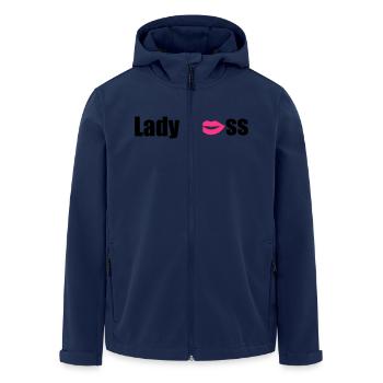 Lady Boss - Men’s Recycled Softshell Jacket by Stanley/Stella - navy - Front - AI Model Male 185 light (185cm)