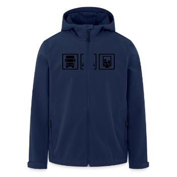Camion - Veste softshell homme en polyester recyclé Stanley/Stella - marine - Devant - AI Model Male 185 light (185cm)