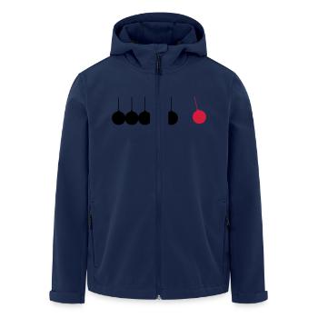 Physics, Pendulum - Men’s Recycled Softshell Jacket by Stanley/Stella - navy - Front - AI Model Male 185 light (185cm)