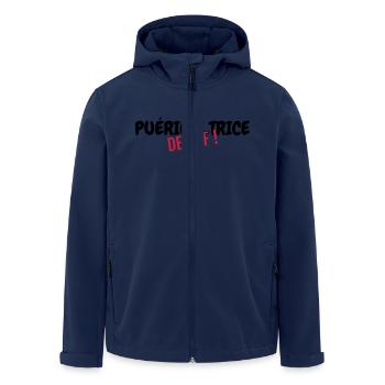 puéricultrice / puériculture / enfant / bébé - Veste softshell homme en polyester recyclé Stanley/Stella - marine - Devant - AI Model Male 185 light (185cm)