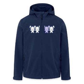 5 Hasen Freunde Unterschied Be Different Anders - Recycelte Männer Softshell-Jacke von Stanley/Stella - Navy - Vorne - AI Model Male 185 light (185cm)