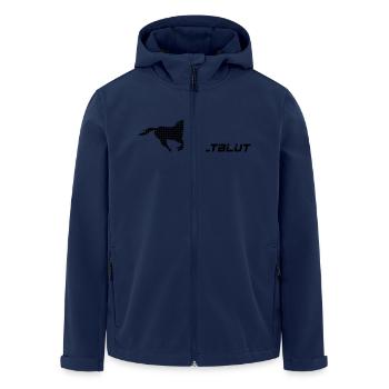 kaltblut - Recycelte Männer Softshell-Jacke von Stanley/Stella - Navy - Vorne - AI Model Male 185 light (185cm)