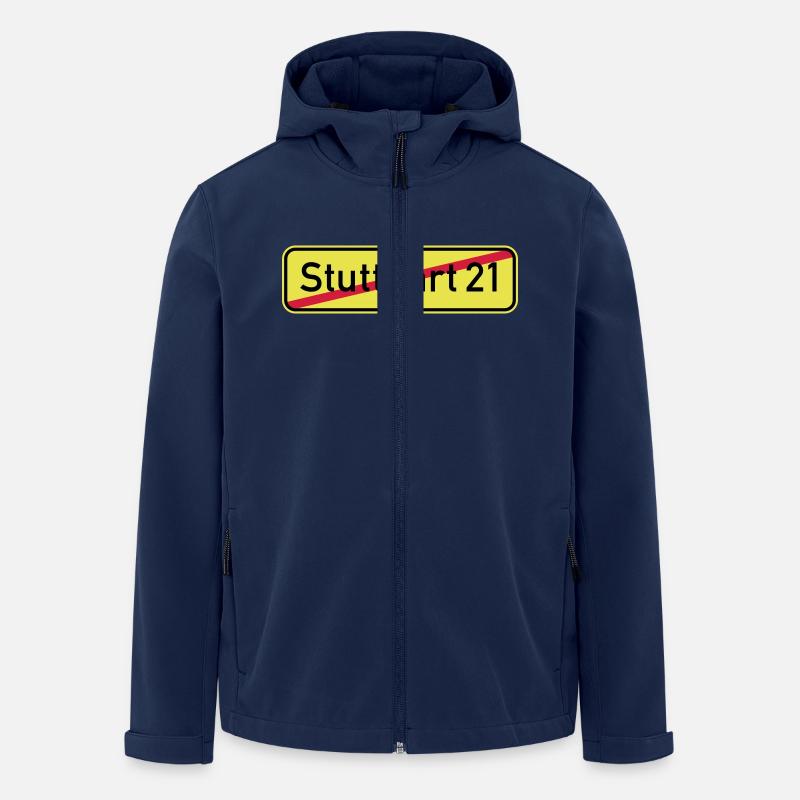 Stuttgart 21 - Veste softshell homme en polyester recyclé Stanley/Stella - marine