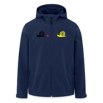 Snail - Men’s Recycled Softshell Jacket by Stanley/Stella - navy - Front - AI Model Male 185 light (185cm)