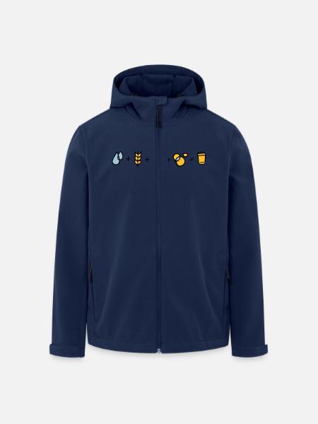 Bier Formel - Recycelte Männer Softshell-Jacke von Stanley/Stella - Navy