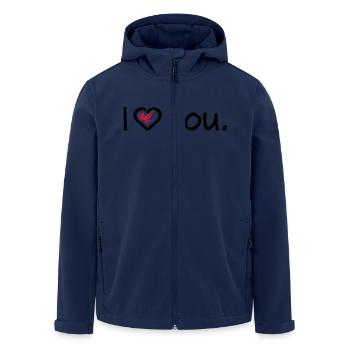 i love you 2c vector - Recycelte Männer Softshell-Jacke von Stanley/Stella - Navy - Vorne - AI Model Male 185 light (185cm)