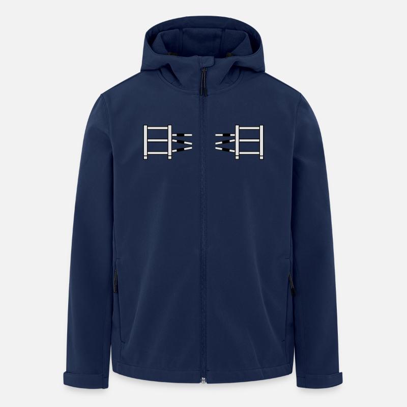 Hindernis für Pferderennen_2_c1 - Recycelte Männer Softshell-Jacke von Stanley/Stella - Navy
