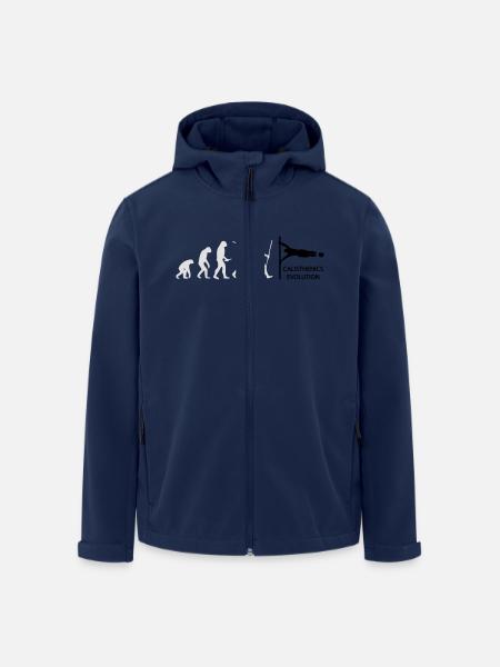 calisthenics human flag evolution - Recycelte Männer Softshell-Jacke von Stanley/Stella - Navy