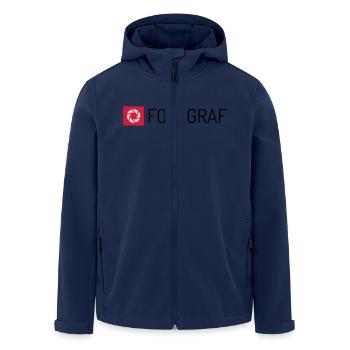 Fotograf - Recycelte Männer Softshell-Jacke von Stanley/Stella - Navy - Vorne - AI Model Male 185 light (185cm)