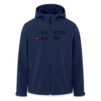 Master - Recycelte Männer Softshell-Jacke von Stanley/Stella - Navy - Vorne - AI Model Male 185 light (185cm)