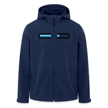 Herunterladen - Recycelte Männer Softshell-Jacke von Stanley/Stella - Navy - Vorne - AI Model Male 185 light (185cm)