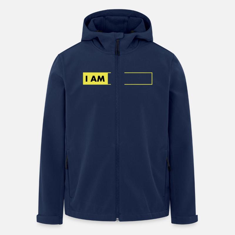 i_am__vec_2 de - Recycelte Männer Softshell-Jacke von Stanley/Stella - Navy