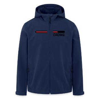loading_cc2 - Men’s Recycled Softshell Jacket by Stanley/Stella - navy - Front - AI Model Male 185 light (185cm)