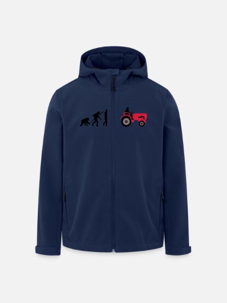 evolution_bauer_mit_traktor_032013_a_3c - Men’s Recycled Softshell Jacket by Stanley/Stella - navy