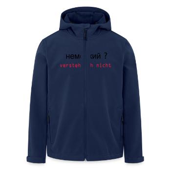 russisch - Recycelte Männer Softshell-Jacke von Stanley/Stella - Navy - Vorne - AI Model Male 185 light (185cm)
