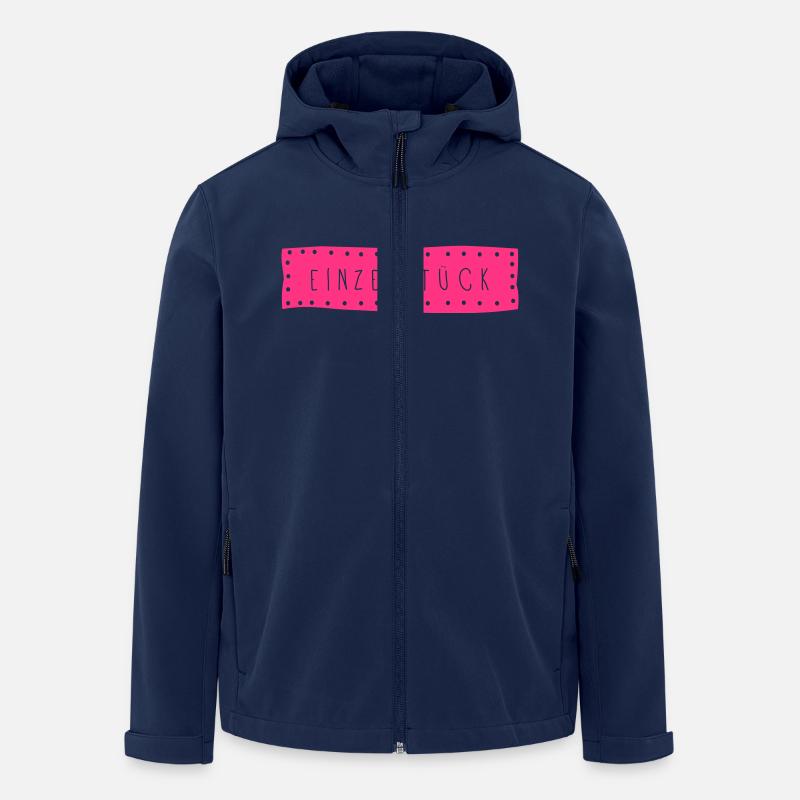 Einzelstück - Recycelte Männer Softshell-Jacke von Stanley/Stella - Navy