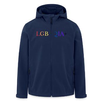 LGBTQIA+ - Recycelte Männer Softshell-Jacke von Stanley/Stella - Navy - Vorne - AI Model Male 185 light (185cm)