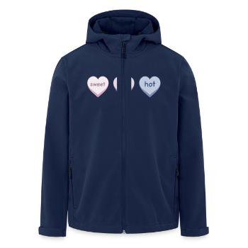 Doux mignon chaud - Veste softshell homme en polyester recyclé Stanley/Stella - marine - Devant - AI Model Male 185 light (185cm)