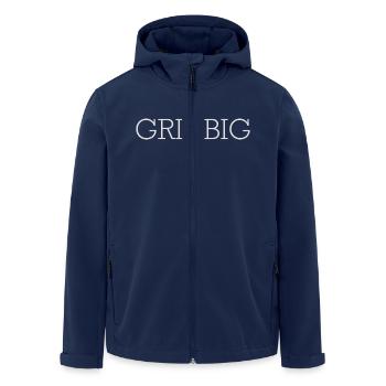 Griabig - Recycelte Männer Softshell-Jacke von Stanley/Stella - Navy - Vorne - AI Model Male 185 light (185cm)