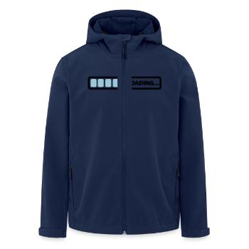 loading - Men’s Recycled Softshell Jacket by Stanley/Stella - navy - Front - AI Model Male 185 light (185cm)