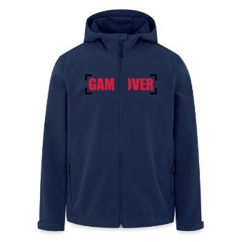 Game Over - Men’s Recycled Softshell Jacket by Stanley/Stella - navy - Front - AI Model Male 185 light (185cm)