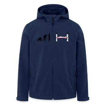 evolution_sanitaeter_09_201602_3c - Recycelte Männer Softshell-Jacke von Stanley/Stella - Navy - Vorne - AI Model Male 185 light (185cm)