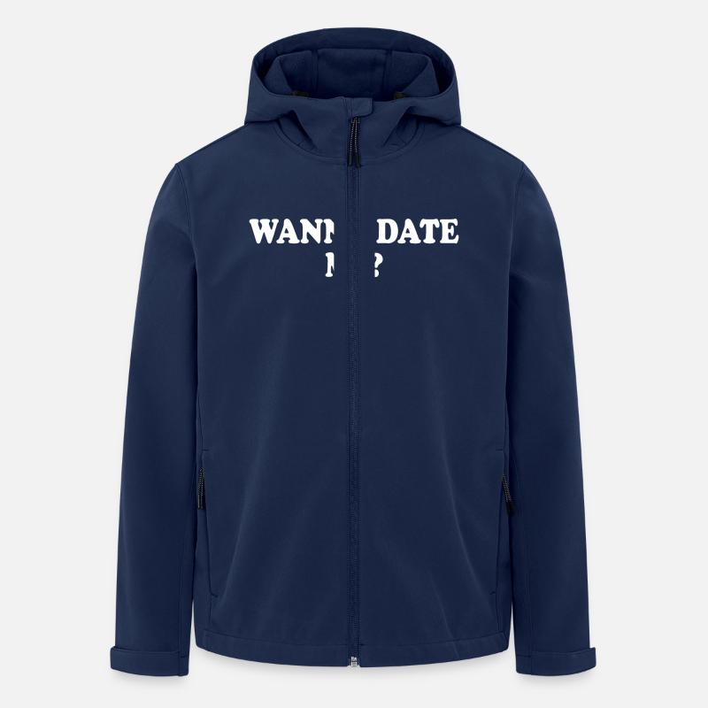 wanna date me - Recycelte Männer Softshell-Jacke von Stanley/Stella - Navy