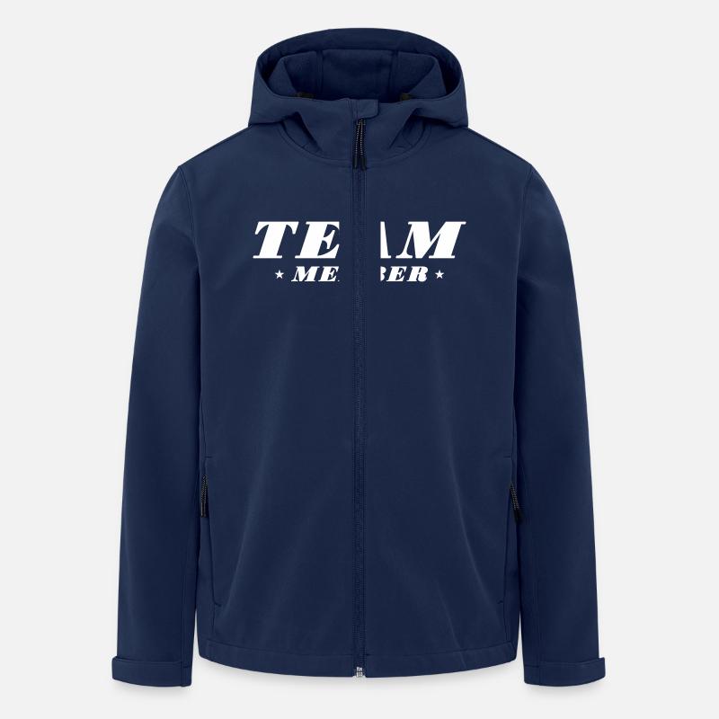 Team Mitglied - Recycelte Männer Softshell-Jacke von Stanley/Stella - Navy